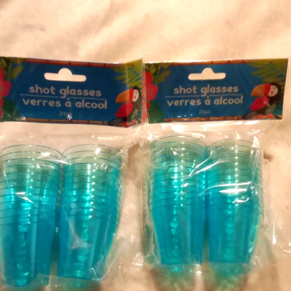 Plastic shot glasses